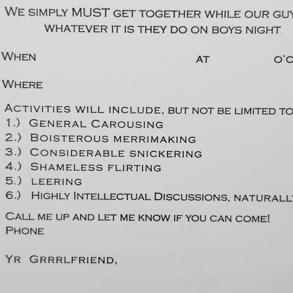 GIRLS NIGHT! Invitations by Studio Z - Picture 4 of 4